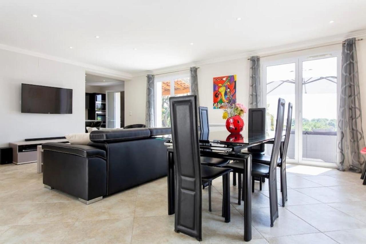 Cote D'Azur, Villa New Gold Dream With Heated And Privat Pool, Sea View Le Rouret Exterior foto