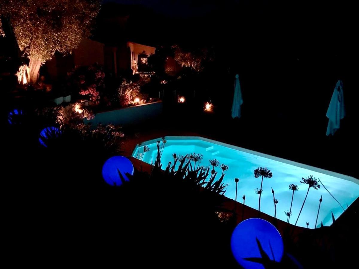 Cote D'Azur, Villa New Gold Dream With Heated And Privat Pool, Sea View Le Rouret Exterior foto